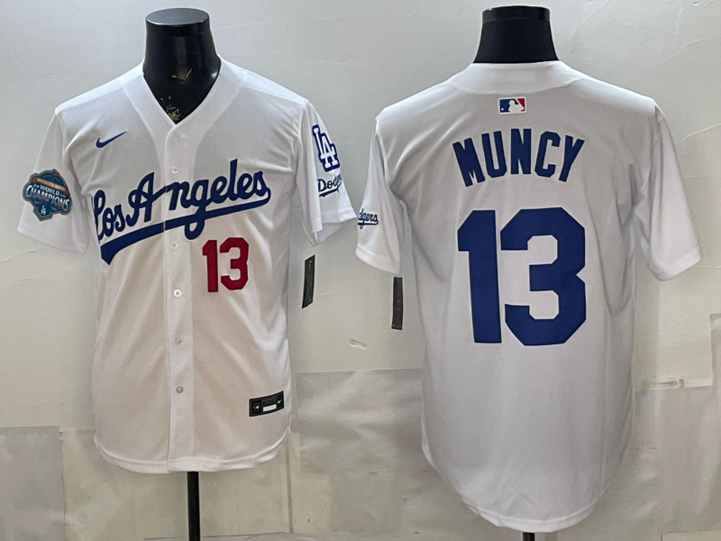 Men Los Angeles Dodgers #13 Muncy white Game 2026 Nike MLB Jersey 4014004